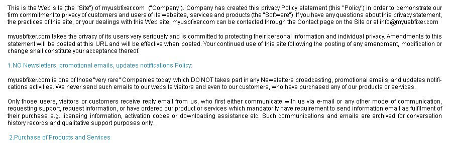 Privacy Policy